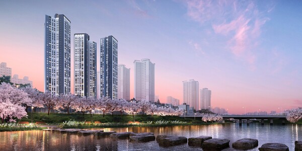 동래반도유보라 천변 투시도 (사진제공=반도건설)