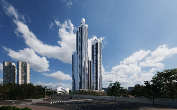 블랑써밋74 오피스텔 주경투시도 (사진=대우건설)