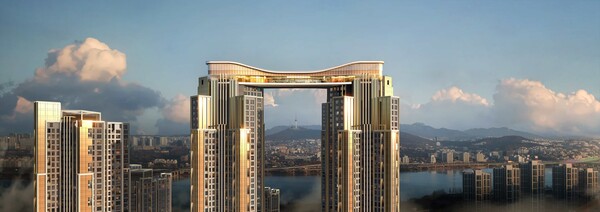 신반포 4차 재건축사업 '래미안 헤리븐 반포' 스카이 브릿지 (사진=삼성물산)