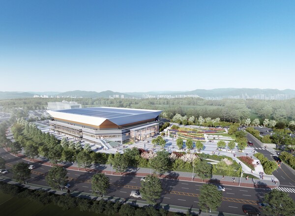 청주 다목적 실내체육관 조감도 (사진=태영건설)