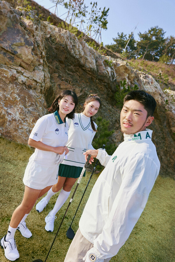 말본 골프 후원 선수. 왼쪽부터 전예성, 이율린, 최준희 (사진=말본골프)