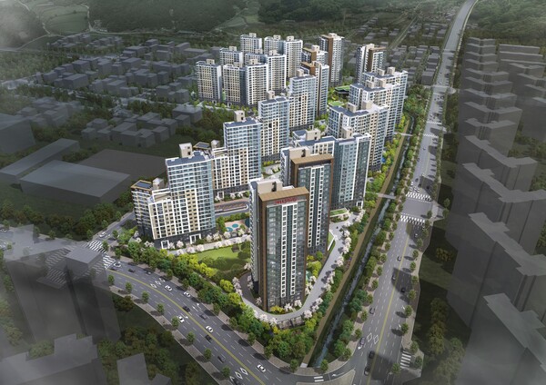 힐스테이트 죽림더프라우드 조감도 (사진=현대건설)