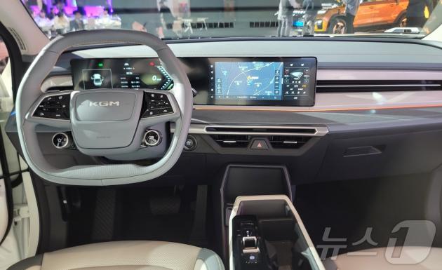 무쏘EV 1열  ⓒ News1 박기범 기자