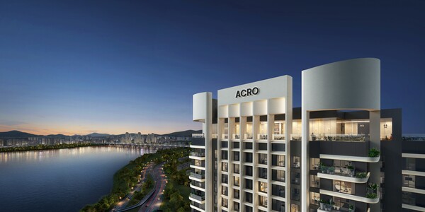 한남5구역 '아크로 한남' 부분 투시도 (사진=DL이앤씨)