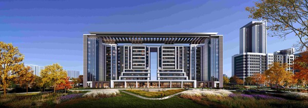 한옥의 처마를 현대적으로 재해석한 주거동 '원브릿지메종' (사진=삼성물산)