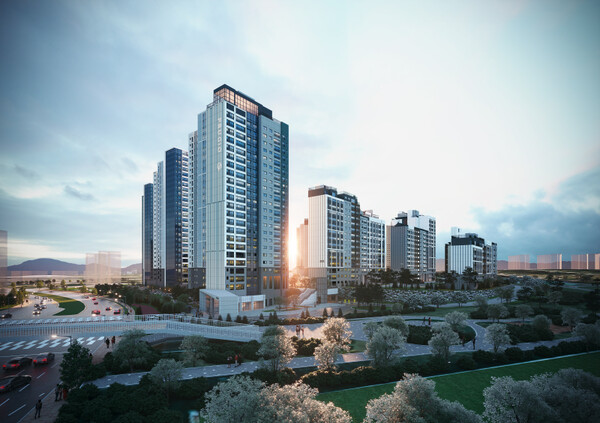 동탄 포레파크 자연&푸르지오 투시도 (사진=대우건설)