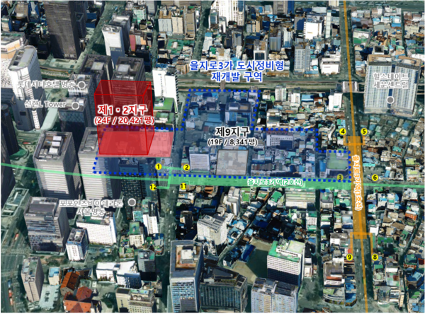 을지로12지구 위치도 (사진제공=자이에스앤디)