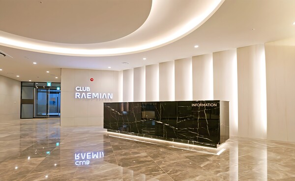 래미안 라그란데 커뮤니티 메인홀에 적용된 래미안 COG디자인 (사진제공=삼성물산)