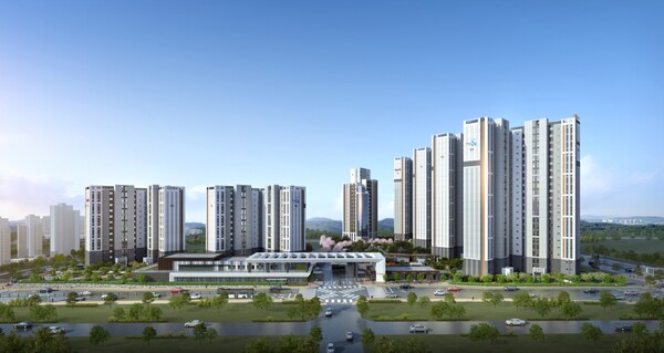 고덕 자연앤 하우스디 투시도 (사진=대보건설)