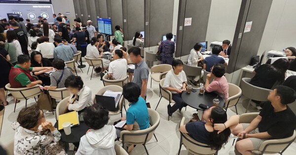 27일 문을 연 '신분평 더웨이시티 제일풍경채’ 견본주택에 3일 동안 많은 인파가 몰렸다. (사진=HMG그룹)