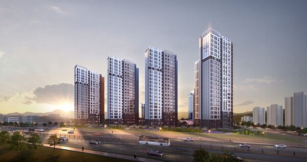 고덕 자연앤 하우스디 조감도 (사진=대보건설)