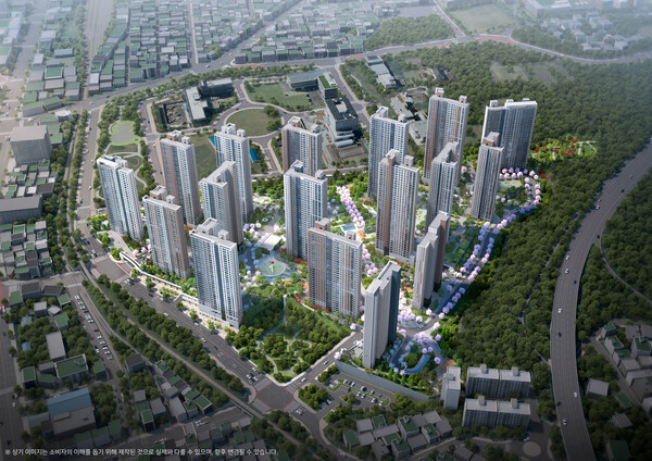 창원 메가시티 자이 위브 조감도(사진=두산건설 컨소시엄)