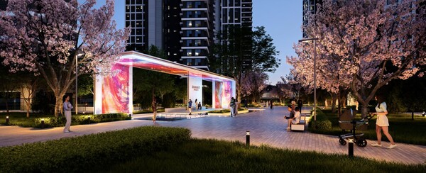 개포우성7차 재건축 써밋 프라니티 단지 출입구 조감도 (사진=대우건설)