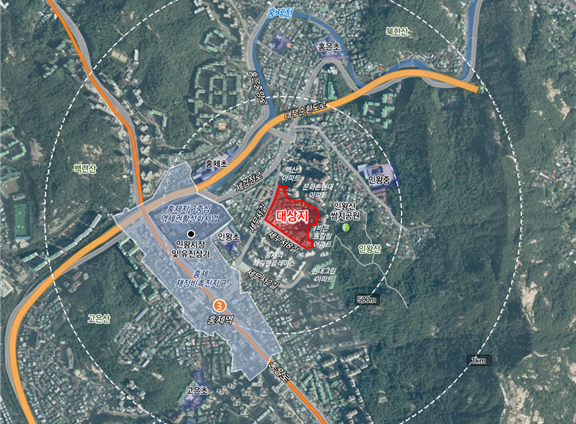 홍제동 267-1 일대 신속통합기획 대상지 (출처=서울시)