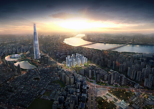 잠실 르엘 광역 조감도 (사진=롯데건설)