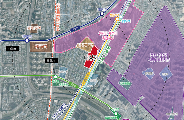 용두동 39-361번지 신속통합기획 대상지 (출처=서울시)
