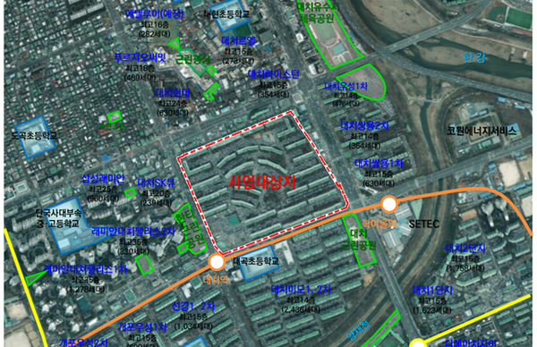 은마아파트 재건축 대상지 (출처=서울시)