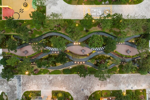 래미안 원베일리의 그린 캐스케이드 (사진=삼성물산)