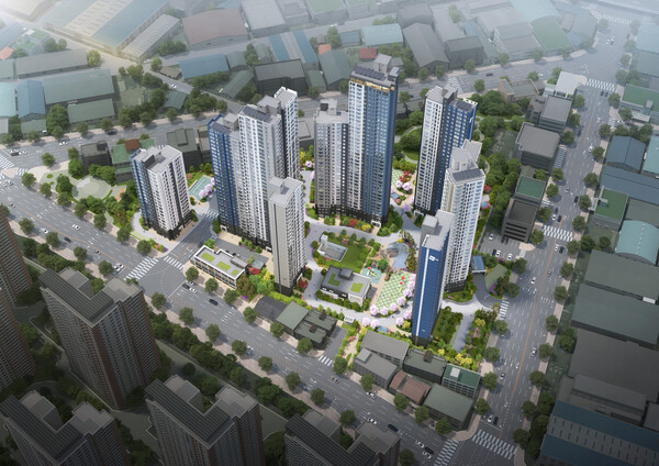 두산위브 더센트럴 도화 조감도