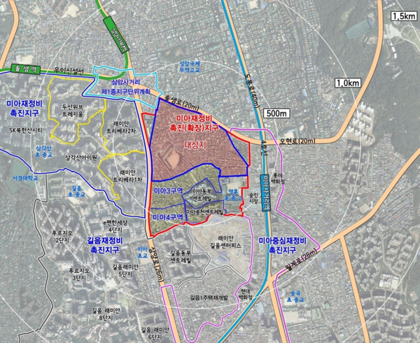 서울 강북구 미아2 재정비촉진구역 위치도 (출처 = 서울시)