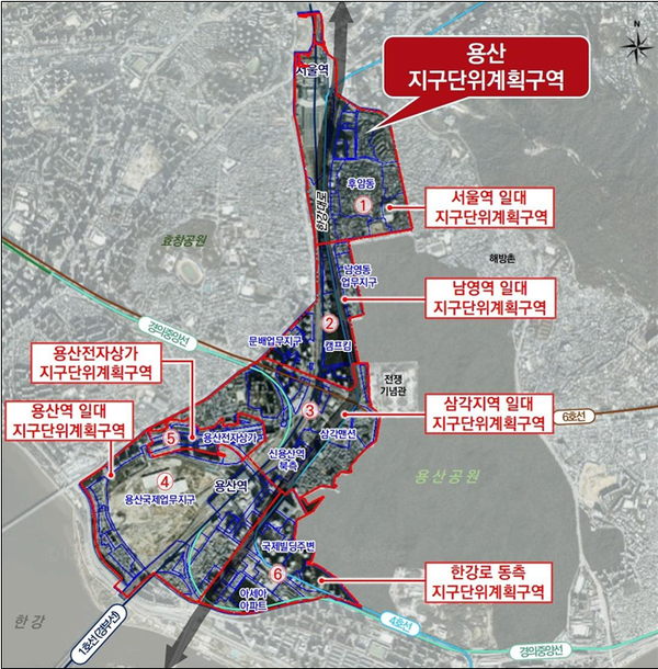 용산 지구단위계획 위치도 (출처=서울시)