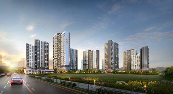 'e편한세상 내포 에듀플라츠' 투시도 (사진제공=DL이앤씨)