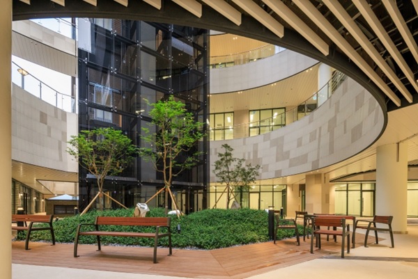 힐스테이트 소사역 내부 포디움 공간 (사진제공=현대엔지니어링)