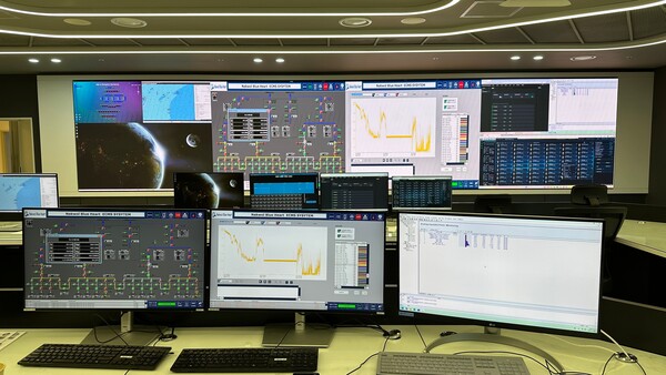 낙월해상풍력사업 통합관제시스템 운영 사진 (사진제공=낙월해상풍력)